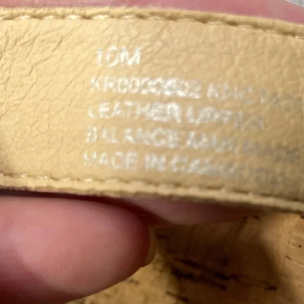 Kork’s Platform Leather & Cork Toe Loop Maya Strappy Round Tie Wedge Sandals - Picture 4 of 11